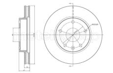 Brzdový kotouč CIFAM 800-1137
