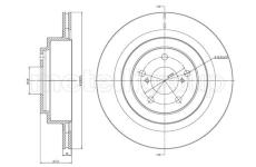 Brzdový kotouč CIFAM 800-1149C
