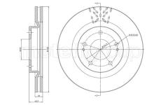 Brzdový kotouč CIFAM 800-1156C