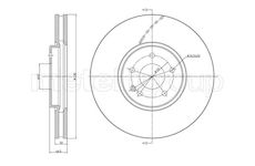 Brzdový kotouč CIFAM 800-1157C