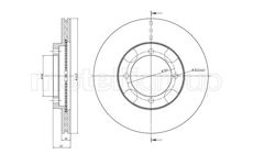 Brzdový kotouč CIFAM 800-1158