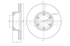 Brzdový kotouč CIFAM 800-116