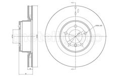 Brzdový kotouč CIFAM 800-1169C