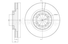 Brzdový kotouč CIFAM 800-1187C