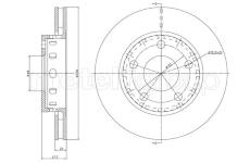Brzdový kotouč CIFAM 800-1210C