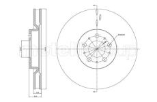Brzdový kotouč CIFAM 800-1221C