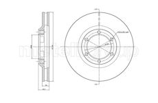 Brzdový kotouč CIFAM 800-1238