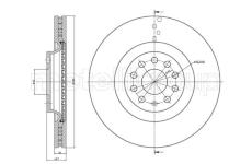 Brzdový kotouč CIFAM 800-1243C