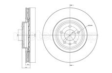Brzdový kotouč CIFAM 800-1247C