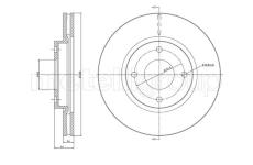 Brzdový kotouč CIFAM 800-1259C