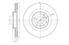 Brzdový kotouč CIFAM 800-1306C