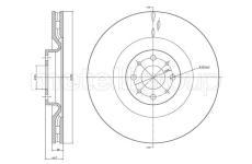 Brzdový kotouč CIFAM 800-1319C