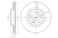 Brzdový kotouč CIFAM 800-1324C