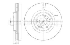 Brzdový kotouč CIFAM 800-1325C