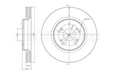 Brzdový kotouč CIFAM 800-1338C