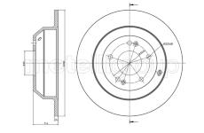 Brzdový kotouč CIFAM 800-1347C