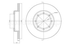 Brzdový kotouč CIFAM 800-1358C