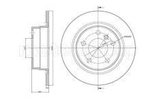 Brzdový kotouč CIFAM 800-1366C