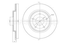 Brzdový kotouč CIFAM 800-1382C
