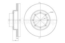 Brzdový kotouč CIFAM 800-1385C