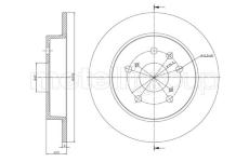 Brzdový kotouč CIFAM 800-1398C