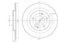 Brzdový kotouč CIFAM 800-1441C