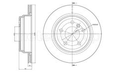Brzdový kotouč CIFAM 800-1453C