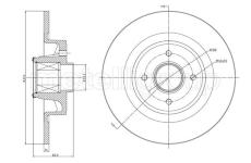 Brzdový kotouč CIFAM 800-1457