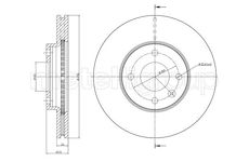 Brzdový kotouč CIFAM 800-1465C