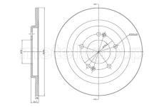 Brzdový kotouč CIFAM 800-1472C