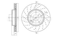 Brzdový kotouč CIFAM 800-1489FC
