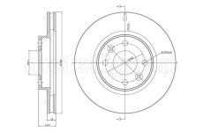 Brzdový kotouč CIFAM 800-1504C