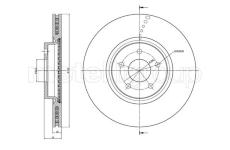 Brzdový kotouč CIFAM 800-1512C