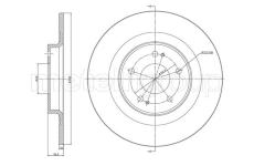Brzdový kotouč CIFAM 800-1521C