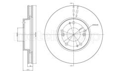 Brzdový kotouč CIFAM 800-1536C