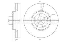 Brzdový kotouč CIFAM 800-1555C
