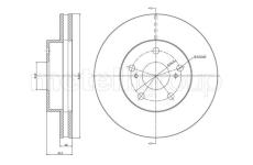 Brzdový kotouč CIFAM 800-1567C
