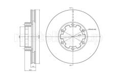 Brzdový kotouč CIFAM 800-1614