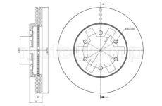 Brzdový kotouč CIFAM 800-1616