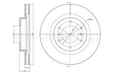 Brzdový kotouč CIFAM 800-1662C