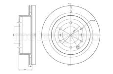 Brzdový kotouč CIFAM 800-1663C