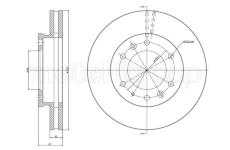 Brzdový kotouč CIFAM 800-1669C