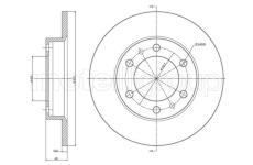 Brzdový kotouč CIFAM 800-1671C