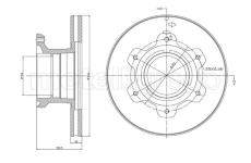 Brzdový kotouč CIFAM 800-1679