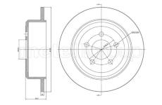 Brzdový kotouč CIFAM 800-1684C