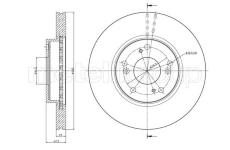 Brzdový kotúč CIFAM 800-1685C
