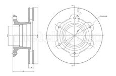 Brzdový kotouč CIFAM 800-1698