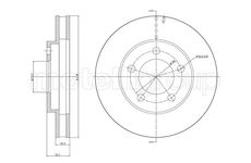 Brzdový kotouč CIFAM 800-1720C
