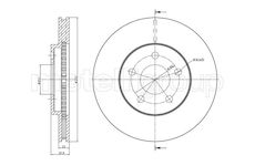 Brzdový kotouč CIFAM 800-1725C