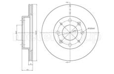 Brzdový kotouč CIFAM 800-176